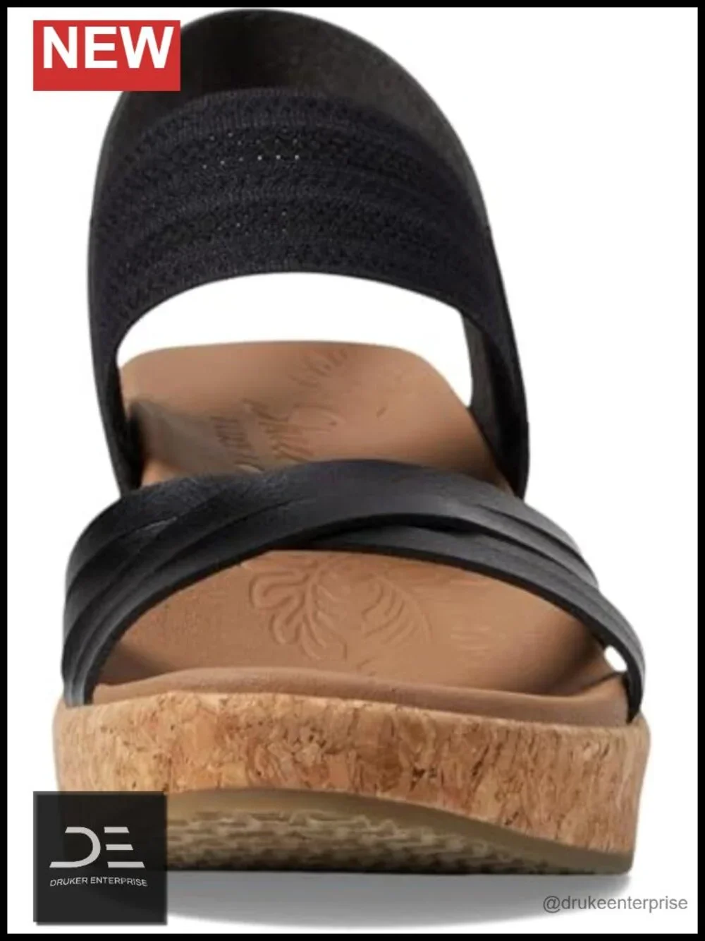 Skechers Women's Brystol Wedge Sandals - Luxe Foam Footbed Strappy Vegan
